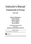 Solution Manual For Fundamentals of Strategy&comma; 5th edition Richard Whittington  Patrick Regn&eacute;r  Duncan Angwin  Gerry Johnson  Kevan Scholes