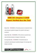 ARM 401 Chapter 9&comma; ARM 401&comma; 2026 &ndash; Expert-Verified Practice Questions and Answers on Market Risk&comma; Financial Statements&comma; and Enterprise Risk Management