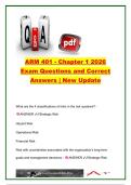 ARM 401 EXAM COMPLETE PACKAGE DEAL
