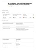 NU 327 Patho Final Exam Study Guide Questions and Answers with Complete Solutions &vert; 2026 Update