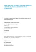 AAMA PRACTICE TEST QUESTIONS  AND ANSWERS &vert; VERIFIED SOLUTIONS &vert; 2026 EDITION &vert; PASS GUARANTEED