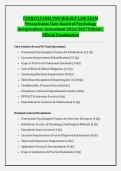 PENNSYLVANIA PSYCHOLOGY LAW EXAM &NewLine;Pennsylvania State Board of Psychology &NewLine;Jurisprudence Assessment 2026&sol;2027 Edition &vert; &NewLine;Official Examination 