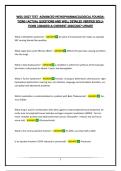 WGU D027 TEST -ADVANCED PATHOPHARMACOLOGICAL FOUNDATIONS &vert;ACTUAL QUESTIONS AND WELL DETAILED VERIFIED SOLUTIONS &vert;GRADED A&plus;&vert;NEWEST 2026&sol;2027 UPDATE