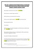 WGU D027 COMPLETE  EXAM BUNDLE -ADVANCED PATHOPHARMACOLOGICAL FOUNDATIONS &vert;ACTUAL QUESTIONS AND WELL DETAILED VERIFIED SOLUTIONS &vert;GRADED A&plus;&vert;NEWEST 2026&sol;2027 UPDATE