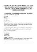 NSG 122 &ndash; FUNDAMENTAL NURSING CONCEPTS  HESI FINAL EXAM QUESTIONS AND 100&percnt; VERIFIED  ANSWERS WITH RATIONALES GRADED A&plus; LATEST HERZING UNIVERSITY