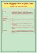 NSG5140 Week 5 Midterm Exam&colon; 200 Questions & Answers Guide &lpar;Graded A&plus; Premium&rpar;