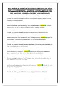 WGU D658 PA -PLANNING INSTRUCTIONAL STRATEGIES FOR MEANINGFUL LEARNING &vert;ACTUAL QUESTIONS AND WELL DETAILED VERIFIED SOLUTIONS &vert;GRADED A&plus;&vert;NEWEST 2026&sol;2027 UPDATE