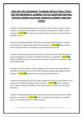 D658 WGU PRE-ASSESSMENT -PLANNING INSTRUCTIONAL STRATEGIES FOR MEANINGFUL LEARNING &vert;ACTUAL QUESTIONS AND WELL DETAILED VERIFIED SOLUTIONS &vert;GRADED A&plus;&vert;NEWEST 2026&sol;2027 UPDATE