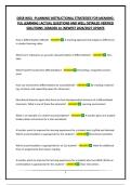 D658 WGU -PLANNING INSTRUCTIONAL STRATEGIES FOR MEANINGFUL LEARNING &vert;ACTUAL QUESTIONS AND WELL DETAILED VERIFIED SOLUTIONS &vert;GRADED A&plus;&vert;NEWEST 2026&sol;2027 UPDATE