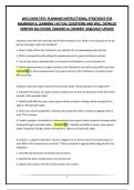 WGU D658 TEST&semi; PLANNING INSTRUCTIONAL STRATEGIES FOR MEANINGFUL LEARNING &vert;ACTUAL QUESTIONS AND WELL DETAILED VERIFIED SOLUTIONS &vert;GRADED A&plus;&vert;NEWEST 2026&sol;2027 UPDATE