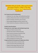 HONDROS NUR 205 EXAM 3 Maternal-Newborn &NewLine;Assessment Hondros College of Nursing &vert; &NewLine;2026&sol;2027 Academic Year Comprehensive &NewLine;Examination