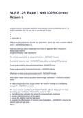 NURS 125 Exam 1 with 100&percnt; Correct Answers