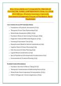 WGU D344 &lpar;NURS 6437&rpar; DIAGNOSTIC PROCESS OF &NewLine;PSYCHIATRIC NURSE COMPREHENSIVE FINAL OA GUIDE &NewLine;2024 Edition &vert; Western Governors University &NewLine;Assessment & Diagnostic Process of Psychiatric Nurse &NewLine;Practitioner 
