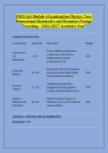 PHYS 165 Module 4 Examination Physics&colon; Two&NewLine;Dimensional Kinematics and Dynamics Portage &NewLine;Learning &ndash; 2026&sol;2027 Academic Year 
