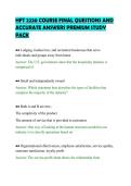 HFT 2220 COURSE FINAL QUESTIONS AND&NewLine;ACCURATE ANSWERS PREMIUM STUDY&NewLine;PACK