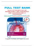 Test Bank for Egan's Fundamentals of Respiratory Care 13th Edition by James Stoller&comma; Albert Heuer&comma; David Vines and Robert Chatburn isbn-9780323931991
