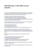 NUR 326 Exam 1 with 100&percnt; Correct Answers