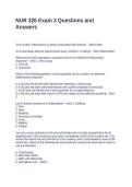 NUR 326 Exam 3 Questions and Answers