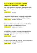 IPC J-STD-001J &lpar;Section 6&rpar; Exam Questions & Answers &lpar;Grade A&plus;&rpar;&period;docx&NewLine;&NewLine;