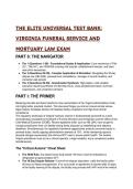 The Elite Virginia Funeral Service & Mortuary Law Exam Test Bank &lpar;2026&sol;2027&rpar; &vert; S-Tier Ultimate Prep Guide