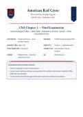 CNA Chapter 1 Exam Questions and Answers &lpar;2026 &sol; 2027&rpar; &lpar;Verified Answers&rpar;&NewLine;