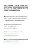 PROGRESSIVE CARE RN A V1 ACTUAL&NewLine;EXAM PAPER 2026 QUESTIONS WITH&NewLine;SOLUTIONS GRADED A&plus;