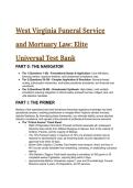 2026&sol;2027 S-Tier West Virginia Mortuary Law & Funeral Service Test Bank &vert; 69&plus; Elite Q&A for State Board Exams