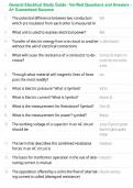 General Electrical Study Guide - Verified Questions and Answers - A&plus; Guaranteed Success