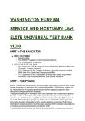 2026&sol;2027 Washington State Funeral Service & Mortuary Law&colon; S-Tier Elite Test Bank &vert; 69&plus; Q&A