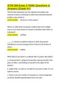 ISTM 209-Exam 2-TAMU Questions & Answers &lpar;Grade A&plus;&rpar;&period;docx&NewLine;&NewLine;