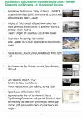 Architecture and Urbanism Important Study Guide - Verified Questions and Answers - A&plus; Guaranteed Success