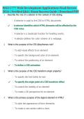 WGU C777 Web Development Applications Final Review 2026 &vert; Questions & Answers &vert; Exam Success Guide