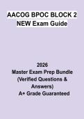 AACOG BPOC Block 2 NEW Exam Guide &vert; Questions & Answers&comma; Practice Test&comma; Study Guide & Revision Notes &vert; Texas Peace Officer &vert; Latest 2026 PDF