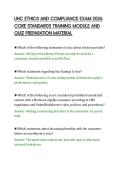 UHC ETHICS AND COMPLIANCE EXAM 2026&NewLine;CORE STANDARDS TRAINING MODULE AND&NewLine;QUIZ PREPARATION MATERIAL