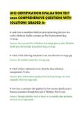 UHC CERTIFICATION EVALUATION TEST&NewLine;2026 COMPREHENSIVE QUESTIONS WITH&NewLine;SOLUTIONS GRADED A&plus;
