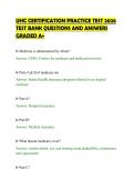 UHC CERTIFICATION PRACTICE TEST 2026&NewLine;TEST BANK QUESTIONS AND ANSWERS&NewLine;GRADED A&plus;
