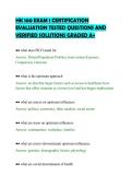 HK 100 EXAM 1 CERTIFICATION&NewLine;EVALUATION TESTED QUESTIONS AND&NewLine;VERIFIED SOLUTIONS GRADED A&plus;