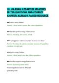 HK 100 EXAM 3 PRACTICE SOLUTION&NewLine;TESTED QUESTIONS AND CORRECT&NewLine;ANSWERS ALREADY PASSED RESOURCE