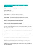 Certified Fire Investigator Exam Questions & Correct Answers Provided