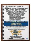 NUR 5461 EXAM 3 &ndash; Advanced Pathophysiology &lpar;2026&rpar; &vert; William Paterson University Practice Examination &ndash; 200 Verified Questions & Answers with Rationales &vert; A&plus; Study Guide