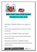 GMS 6440 Final 2026 &ndash; GMS 6440 &ndash; Complete Final Exam Study Guide with Verified Questions and Answers