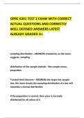 OPRE 6301 TEST 2 EXAM WITH CORRECT &NewLine;ACTUAL QUESTIONS AND CORRECTLY &NewLine;WELL DEFINED ANSWERS LATEST &NewLine;ALREADY GRADED A&plus; 
