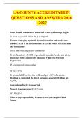 LA COUNTY ACCREDITATION &NewLine;QUESTIONS AND ANSWERS 2026 - 2027
