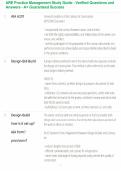 ARE Practice Management Study Guide - Verified Questions and Answers - A&plus; Guaranteed Success