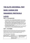 The Elite Kansas EMS Paramedic Protocols Test Bank &lpar;v10&period;0&rpar; &vert; 2026&sol;2027 Official Study Guide &vert; 69&plus; Q&A with Mentor Analysis