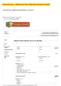 Shadow Health&colon; Focused Exam - Abdominal Pain &lpar;Objective Data Collection&rpar;