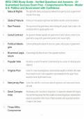 WGU C963 Study Guide - Verified Questions and Answers - A&plus; Guaranteed Success Exam Prep - Comprehensive Review - Master U&period;S&period; Politics and Government with Confidence