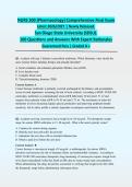 NURS 300 Pharmacology Comprehensive Final Exam 2026&sol;2027 &vert; Newly Released &vert; Actual Exam &vert; SDSU &vert; 100 Q&A with Expert Rationales &vert; Guaranteed Pass - A&plus; Graded&NewLine;&NewLine;