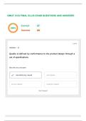 OMGT 3123 FINAL ELLIS EXAM QUESTIONS AND ANSWERS