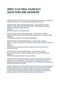 OMGT 3123 FINAL EXAM ECU QUESTIONS AND ANSWERS